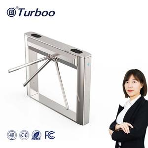 Tornello a Tripode in Acciaio Inox 304 con Riconoscimento Facciale, Lettore di Carte ID e IC, Codice QR, Sistema <span class=keywords><strong>Anti</strong></span>-<span class=keywords><strong>Tailgating</strong></span> per Controllo Accessi Pedonali - Product Image 2