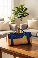 Kit souvenir café de luxe personnalisé, pratique et écologique, avec sac en liège |   Cadeau d'entreprise unique et original
