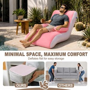 Gifts PortableInflatable Air <b>Sofa</b> Living Room Kitchen Outdoor Portable Beach Factory Foldable Lounge Chair - Product Image 6