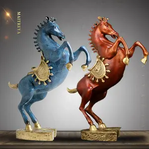 Generale Tang Ma è diventato famoso in la prima battaglia, ornamenti cavallo di bronzo, artigianato in rame puro