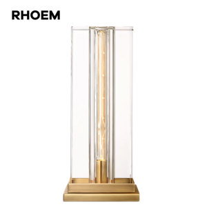 <span class=keywords><strong>Lampe</strong></span> de table carrée RHOEM RH Savile, <span class=keywords><strong>lampe</strong></span> de table en cristal pour chambre à coucher, <span class=keywords><strong>lampe</strong></span> de chevet, éclairage de luxe, décoration de la maison - Product Image 1