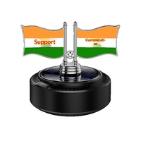 Diffuseur de parfum solaire personnalisable pour voiture, thème drapeau américain, à fixer sur le siège, avec drapeaux nationaux rotatifs