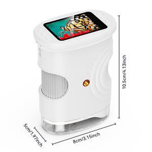 Nuevo Microscopio Portátil para Niños, <span class=keywords><strong>Juguete</strong></span> Científico <span class=keywords><strong>de</strong></span> Exploración al Aire Libre, Lupa Electrónica para Ver Bacterias, Plástico y Metal - Product Image 4