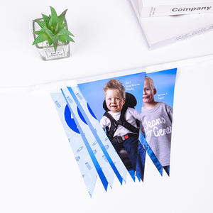 Новые персонализированные флажки для декора класса 2026 года: треугольные, с печатью, пастельные, гирлянды-флажки с индивидуальным дизайном - Product Image 4