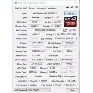 بطاقة رسومات RX580 RGB جديدة 100٪ لـ RX 580 8G GDDR5، وحدة معالجة رسومية RX 580 <span class=keywords><strong>8GB</strong></span> 256 بت 2048SP للكمبيوتر - Product Image 6