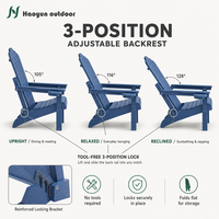 Fauteuil à bascule contemporain d'extérieur en PEHD avec dossier réglable en 3 positions, porte-gobelets toutes saisons, capacité de 180 kg, pour parc