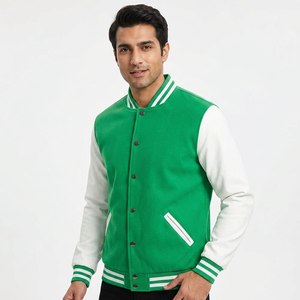 Winter Men's Designer <b>Covered</b> <b>Button</b> Hooded Varsity Jacket Custom Front Logo 100% Wool Breathable Windproof Eco-Friendly 2025 - Product Image 1