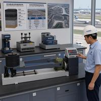 Automatic Loaded Wheel Tester Micro Surfacing Slurry Seal Sand Adhesion Testing Machine for Laboratory Equipment