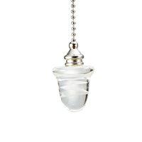 Nouveau Gland Conçu Avec Motif Givré À L'intérieur Du Verre Chaîne de Traction Pour Logement Lampe Chaîne De Traction/Exposition Lustre Installer