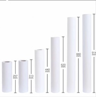 Petit pain blanc de papier de traceur de jet d'encre de 62inch 72inch 70gsm 80gsm pour l'industrie de vêtement