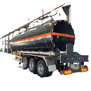Çin'de yapılan, üç aks ve dört aks 35000 litre ısıtma sistemi asfalt taşıma tankeri kamyon