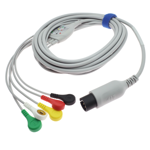 <span class=keywords><strong>Ecg</strong></span> Kabel 5 <span class=keywords><strong>Leads</strong></span> Snap Voor Nihon Kohden Bsm8108a BSM-8301A Eendelige <span class=keywords><strong>Ecg</strong></span> Kabel En Leadwires Iec Standaard Caremed - Product Image 6