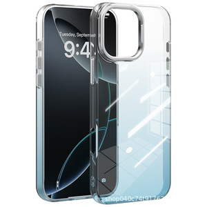 <span class=keywords><strong>Coque</strong></span> de protection antichoc style Ins en cristal dégradé, <span class=keywords><strong>coque</strong></span> intégrale en PC teinté avec boutons souples en TPU sur 4 côtés, conception anti-chute pour 17 16 - Product Image 4