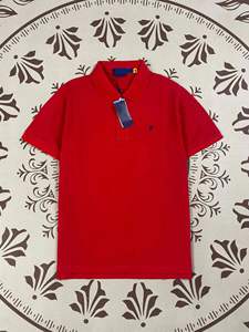 RL Ralph brodé respirant lavable <span class=keywords><strong>en</strong></span> machine T-shirt hommes revers manches courtes haute qualité commerce transfrontalier classique solide - Product Image 4