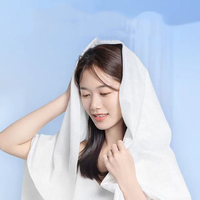 Disposable Non-Woven Bath Towel Soft Hygienic Quick-Dry for Travel and Spa Viscose Towel