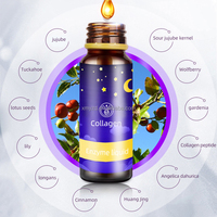 Haute Concentration Sommeil Collagène Boisson Bouteille Enzyme Hydrolysé Multi Collagène Peptides Type X Soirée Collagène Beauté Boisson