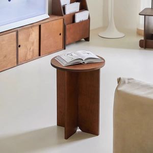 Fufeng Round <b>Stool</b> MDF Minimalist Design Home <b>Stool</b> And Ottoman - Product Image 3