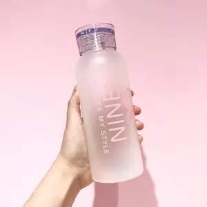 Botella de agua para jugos, vaso de vidrio transparente, ecológico, mate, personalizado, libre de bpa, para gimnasio y deporte, superventas de Amazon