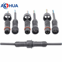AOHUA 4Pin Led RGB système de contrôleur d'éclairage connecteur étanche 6A 250V adaptateur de verrouillage fileté M19 IP68
