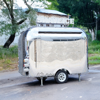 Promotion chariot café café remorque camion de nourriture barbecue crème glacée chariots de vente chariots pliables chine conception Simple avec des prix bas