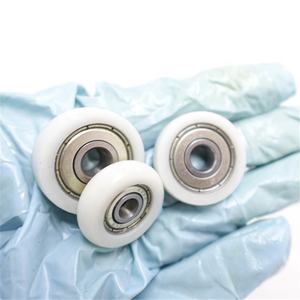 Roulements à billes en nylon PU POM PP PA66 plastique polyuréthane caoutchouc revêtu de rainure en V / U 6000ZZ pour <span class=keywords><strong>porte</strong></span> et fenêtre coulissante - Product Image 2