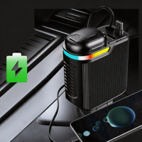 Nouveau Parfum Solide Lumière Ambiante 120W Charge Rapide 12-24V USB-C Chargeur de Voiture Quatre-en-Un