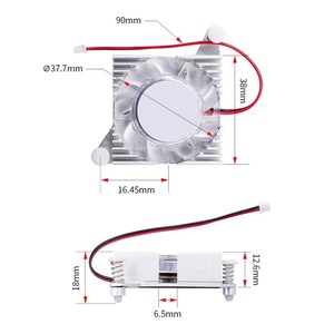 Dissipateur thermique en aluminium Orange Pi 5 Plus avec support de fixation par vis pour ventilateur, solution de refroidissement à montage en surface pour projets DIY - Product Image 3