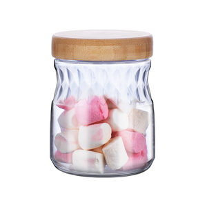 Modern cam gıda saklama kavanozları bambu kapaklar için 1000ml hava geçirmez borosilikat vakum mühürlü BPA ücretsiz silikon mutfak baharat - Product Image 5