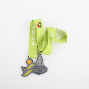 Medalla de metal 3D personalizada, cinta de cristal, premio, caja de exhibición de recuerdo, técnica de fundición de grabado San <span class=keywords><strong>Benito</strong></span>, tipo de aleación, artesanías de metal - Product Image 2