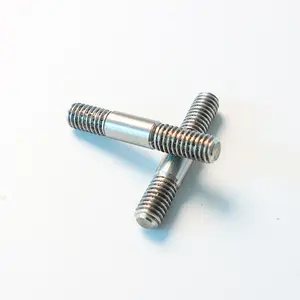 Cường độ cao 8 8 lớp ASTM A193 B7 thép không gỉ carbon thép đen đồng bằng Fastener đôi cuối đinh tán ren Rod Stud Bolt