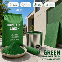 Poudre de pigment vert d'oxyde de fer haute résistance à la chaleur pour peinture de marquage routier et coloration du ciment, résistant aux intempéries, en vrac