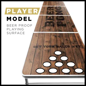 <span class=keywords><strong>Tavolo</strong></span> Pieghevole Professionale per Beer Pong da Campeggio in Legno con Venature Naturali OEM - Product Image 6