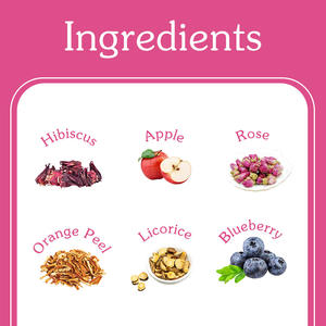 ขายส่งบรรจุภัณฑ์ที่กําหนดเองอินทรีย์แห้ง Hibiscus ดอกไม้สมุนไพรชาน่ารักผิวไวท์เทนนิ่งชา - Product Image 3