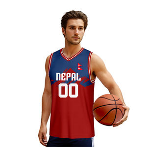 قمصان كرة سلة رجالية بتصميم ريترو للارتداء اليومي، مصنوعة من البوليستر 100٪، سريعة الجفاف، بيع بالجملة من المصنع - Product Image 4