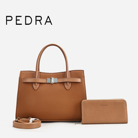 PEDRA Fabrikdirektverkauf Modische Damen Umhängetasche PU Handtasche Geldbörsen und Taschen