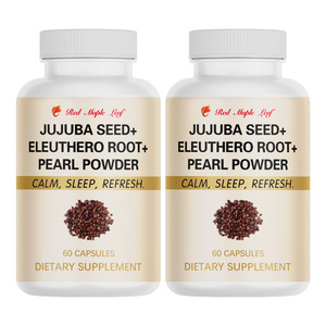 Cápsulas de Extracto de Semilla de Jujuba y Raíz de Eleuterio con Polvo de Perla - Suplemento Herbal Nutritivo para un Sueño Reparador y una Mente Tranquila - Product Image 1