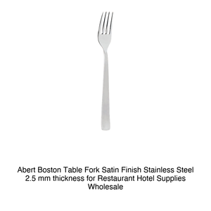 Fourchette à dîner Abert Boston, finition satinée, acier inoxydable 18/10, épaisseur 2,5 mm - Product Image 2