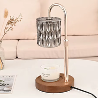 Diffuseur d'arômes électrique intelligent sans flamme, design métallique, réglable et à intensité variable, pour la maison et la chambre