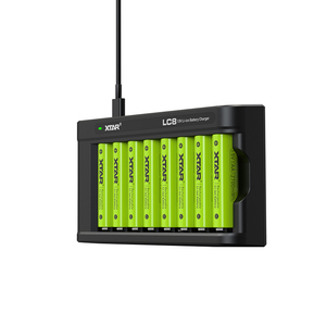 XTAR LC8 Support OEM/ODM Logo Universal AA <strong>AAA</strong> 8 Ports Smart USB C Rechargeable 1.5V Li-ion Battery Charger - Product Image 3