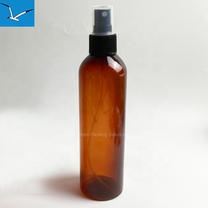 Nhanh chóng vận chuyển 250ml Hổ phách nhựa Chai PET với đĩa <span class=keywords><strong>Top</strong></span> cap cho kem dưỡng da màn hình in ấn xử lý bề mặt - Product Image 4