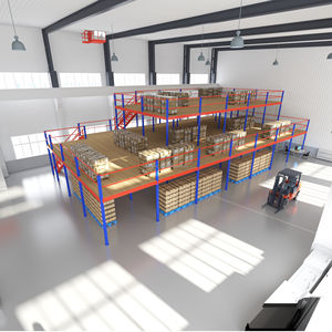 מערכות מדפים כבדות לאחסון במחסן, בניית מדפים בפלטפורמת העליית הגג - Product Image 1