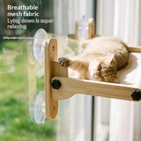 Grand arbre à chat en bois avec hamac, griffoir suspendu style capsule spatiale, structure d'escalade et lit suspendu - Transfrontalier