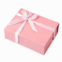 Boîte cadeau en carton rigide personnalisée, couleur unie, emballage en carton de luxe avec impression de logo