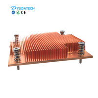 Yudatech – dissipateur thermique de processeur de serveur, plaque de cuivre carrée personnalisée, ailette de coupe usinée CNC dissipateur thermique