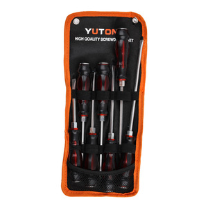 Jeu de tournevis Xindun 7 pièces en acier au chrome-vanadium magnétique à impact avec poignée en caoutchouc pour réparation domestique - Product Image 5