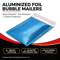 Enveloppes matelassées métalliques à bulles, enveloppes d'expédition avec fermeture adhésive, sacs d'expédition pour l'emballage postal