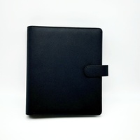 Carnet personnalisé en gros avec logo, classeur à 6 anneaux pour budget, format A5 A4, en cuir PU grainé, pour bureau et école