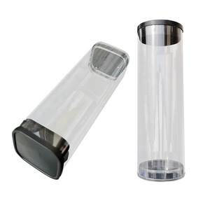 Tubes d'emballage en plastique PC PETG transparents réutilisables, longueur personnalisable, cylindre de rangement transparent - Product Image 1