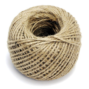 <span class=keywords><strong>Corde</strong></span> en Jute de 2mm, 3 plis, 50M, emballage artisanal pour bricolage, 100M ou 50M - Product Image 6