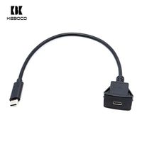 Câble de voiture USB 2.0 Type-C vers Type-C OEM, étanche IP65, avec blindage tressé, pour écouteurs, imprimantes, appareils photo et appareils iOS